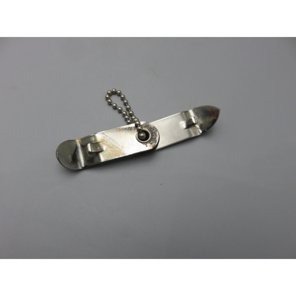 Vtg Pabst Blue Ribbon PBR Folding Bottle & Can Opener Vaughan USA Keychain Tool